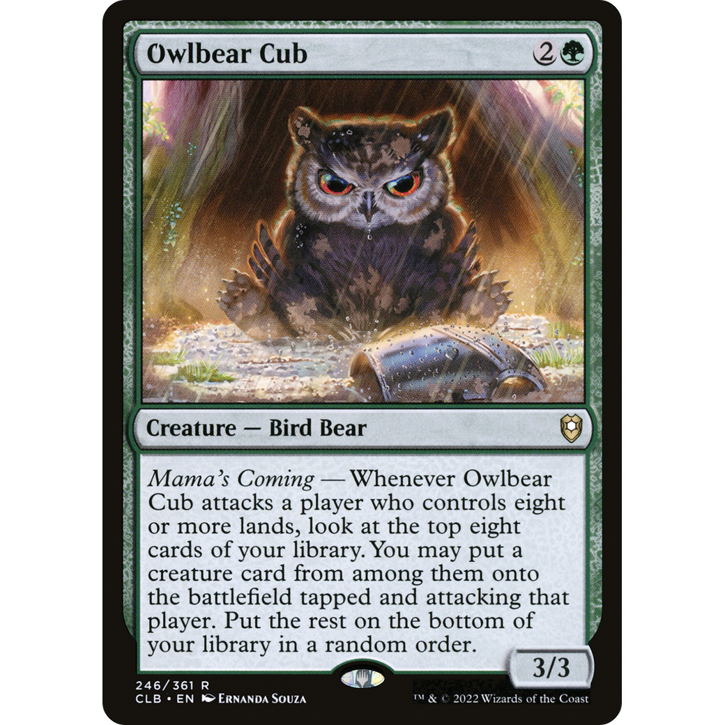 Owlbear Cub (CLB-246) - Commander Legends: Battle for Baldur's Gate Foil