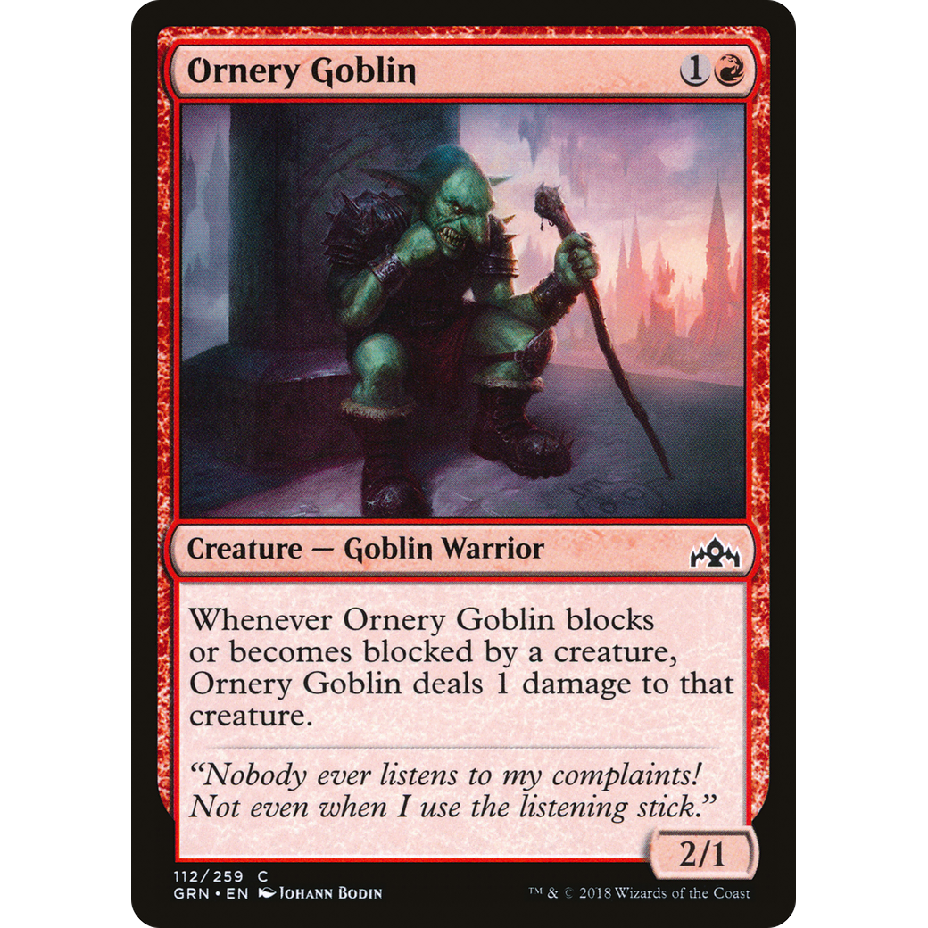 Ornery Goblin (GRN-112) - Guilds of Ravnica