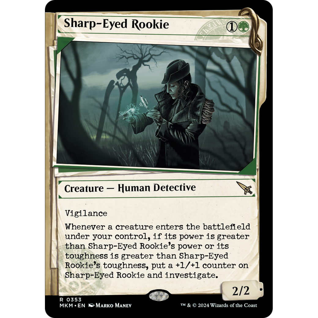 Sharp-Eyed Rookie (MKM-353) - Murders at Karlov Manor: (Showcase)