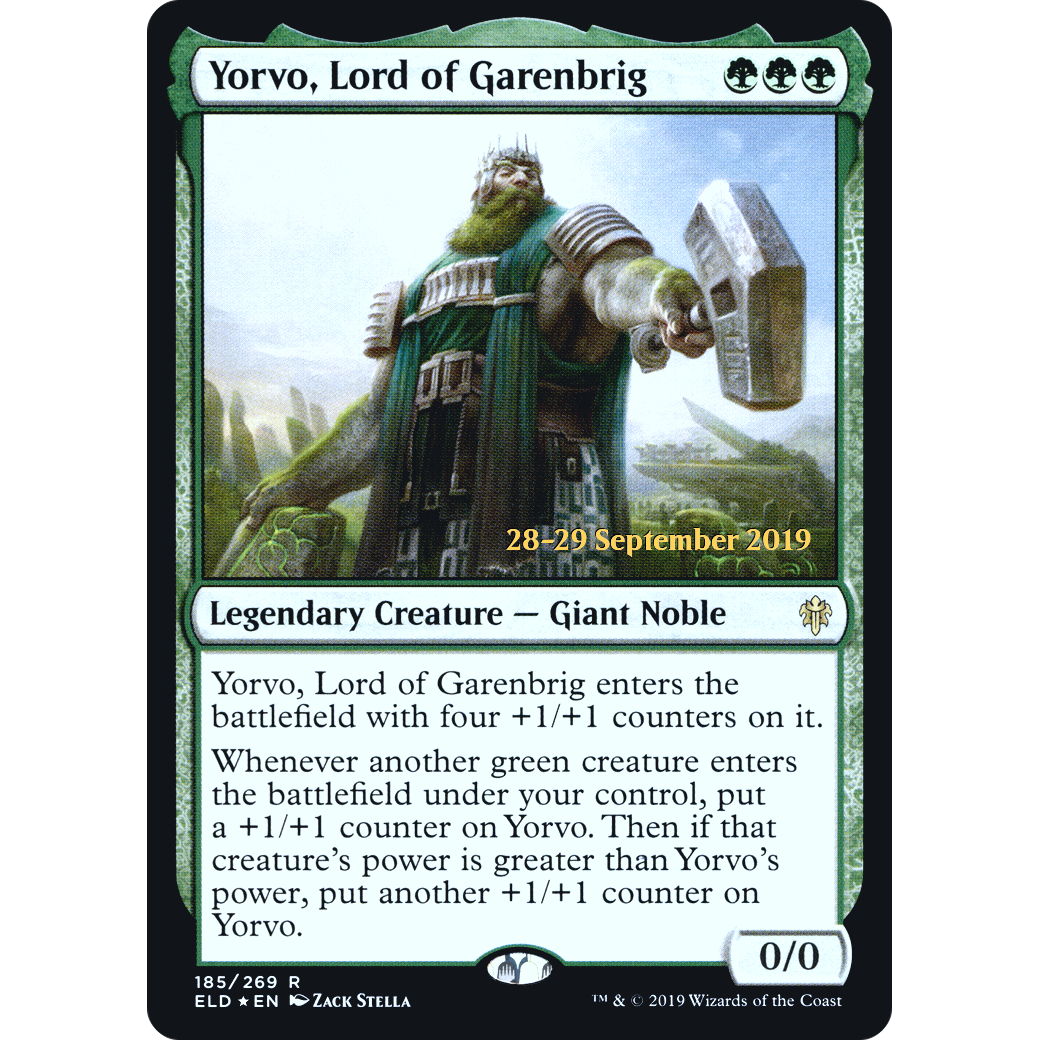 Yorvo, Lord of Garenbrig (PRE-185) - Throne of Eldraine Promos Foil