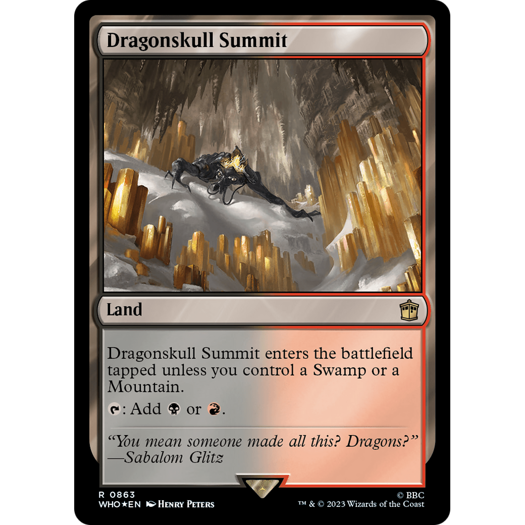 Dragonskull Summit (Surge Foil) (WHO-863) - Doctor Who Foil
