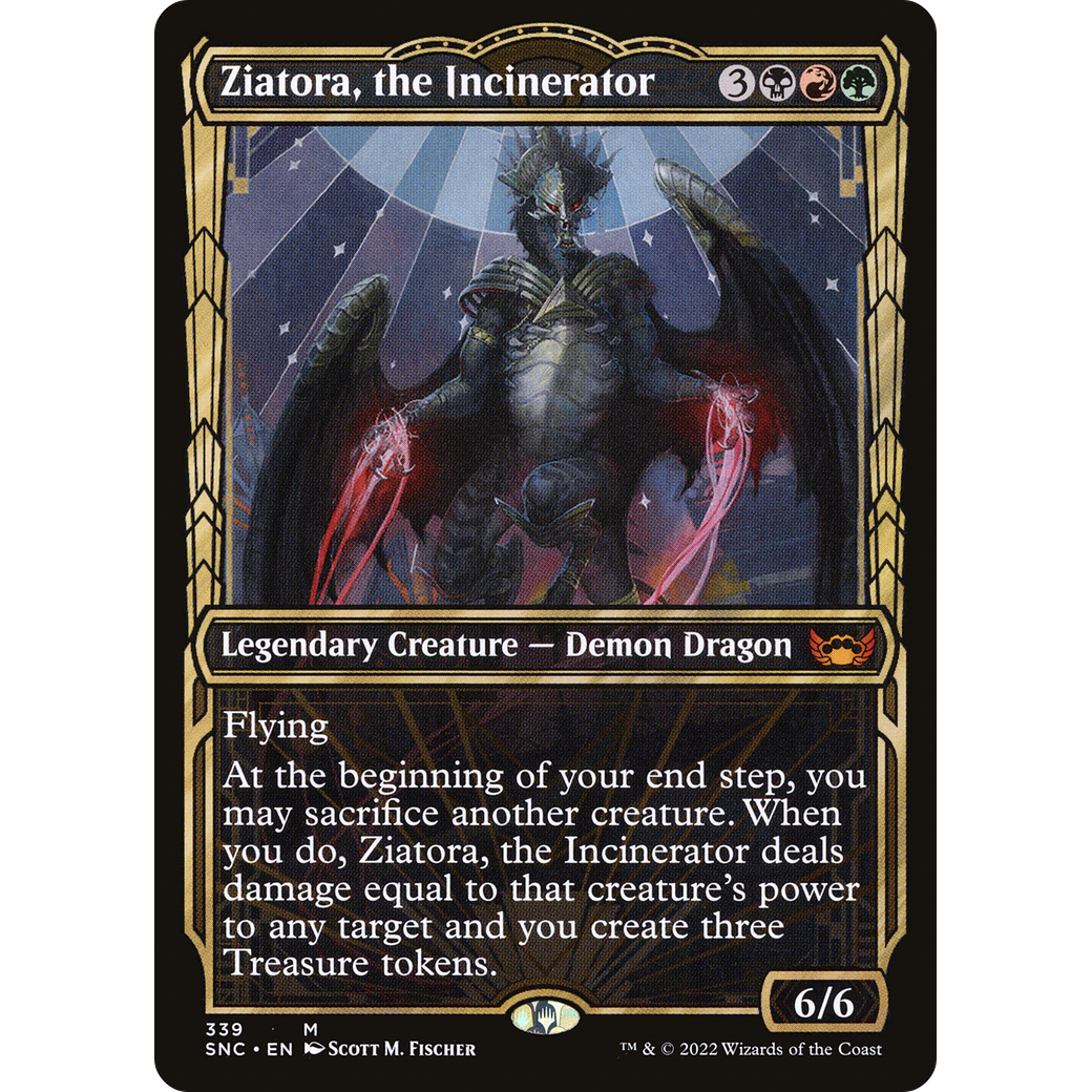 Ziatora, the Incinerator (Showcase) (SNC-339) - Streets of New Capenna: (Showcase) Foil