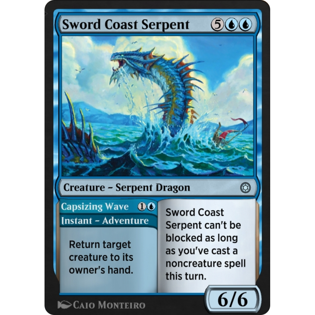 Sword Coast Serpent // Capsizing Wave (HBG-134) - Alchemy Horizons: Baldur's Gate