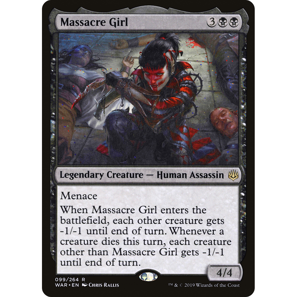 Massacre Girl (WAR-099) - War of the Spark Foil