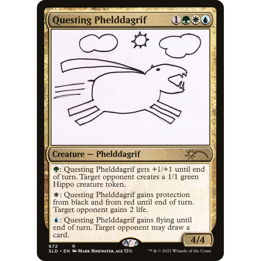 Questing Phelddagrif (672) (SLD-672) - Secret Lair Drop Foil