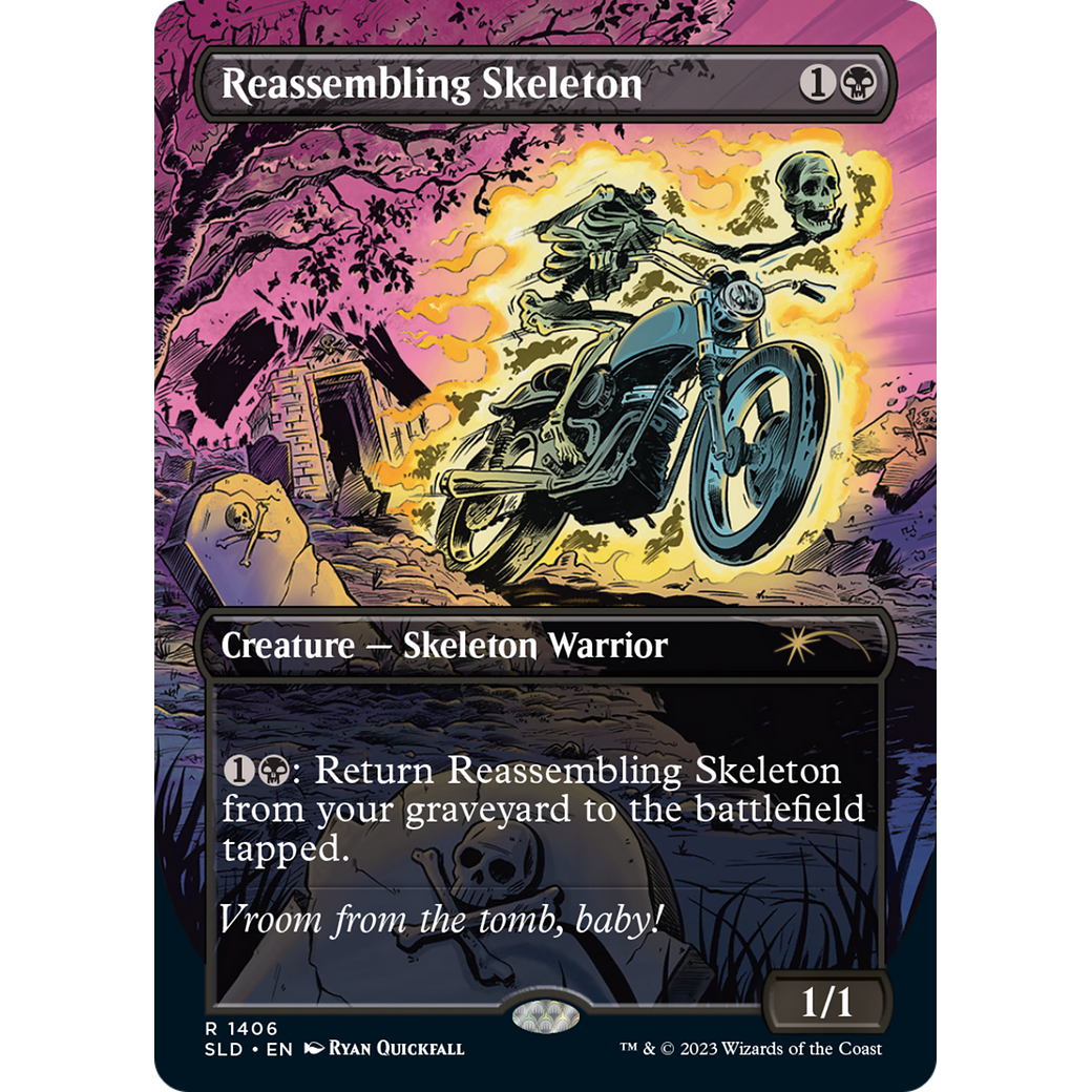 Reassembling Skeleton (SLD-1406) - Secret Lair Drop (Borderless) Foil