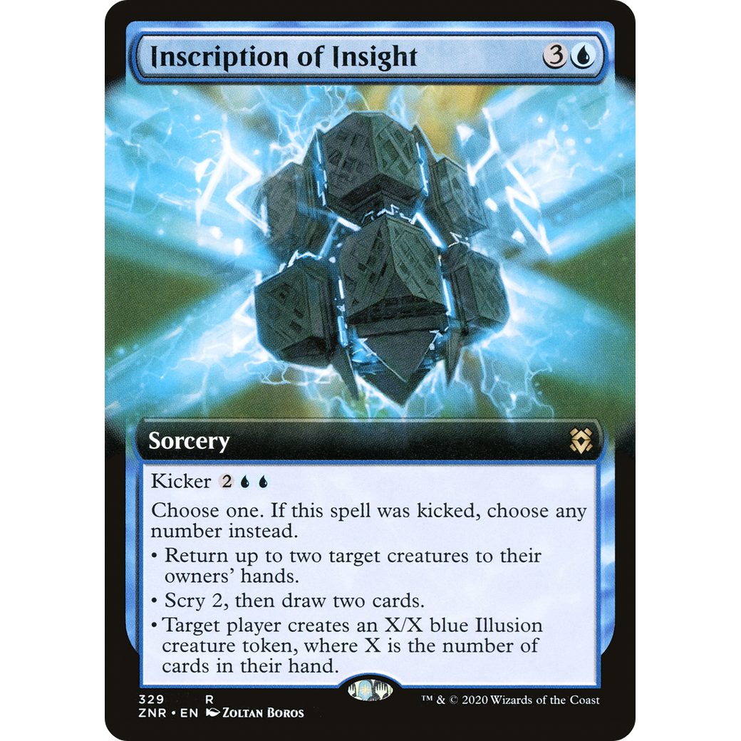 Inscription of Insight (Extended Art) (ZNR-329) - Zendikar Rising: (Extended Art)