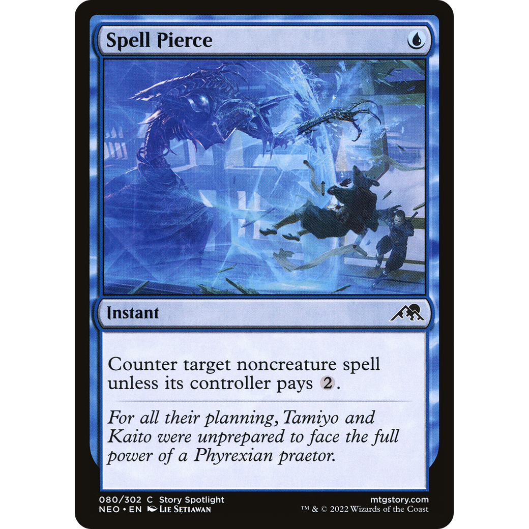 Spell Pierce (NEO-080) - Kamigawa: Neon Dynasty Foil