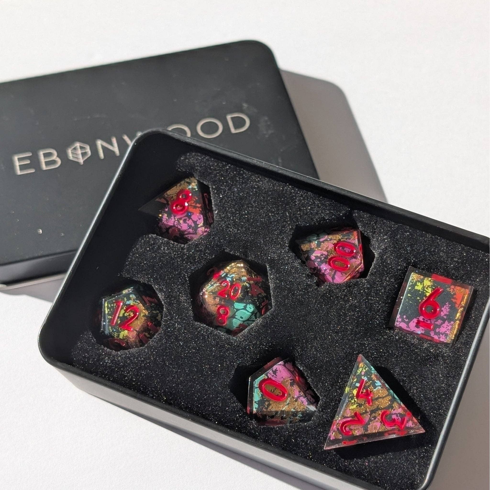 Runeburst - 7 Piece Luxury D&D Dice Set