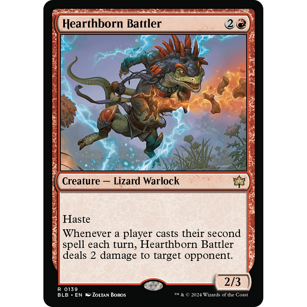 Hearthborn Battler (BLB-139) - Bloomburrow Foil