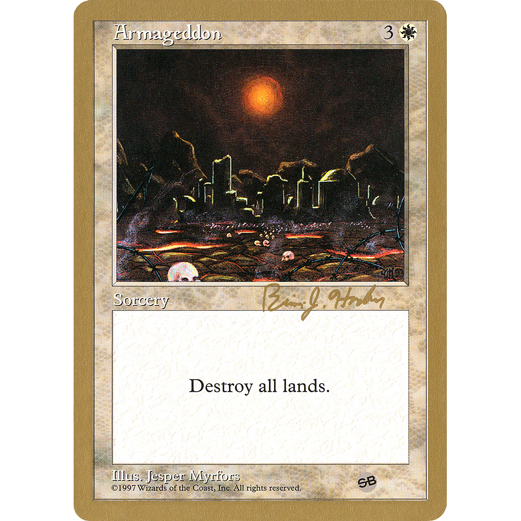 Armageddon - 1998 Brian Hacker (5ED) (SB) (WCD-) - World Championship Decks 1998