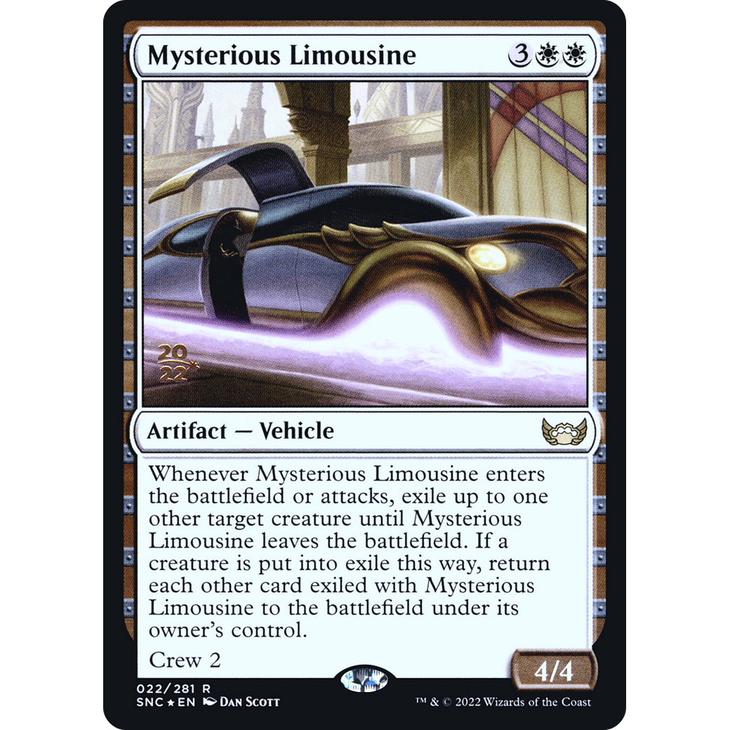 Mysterious Limousine (PRE-022) - Streets of New Capenna Promos Foil