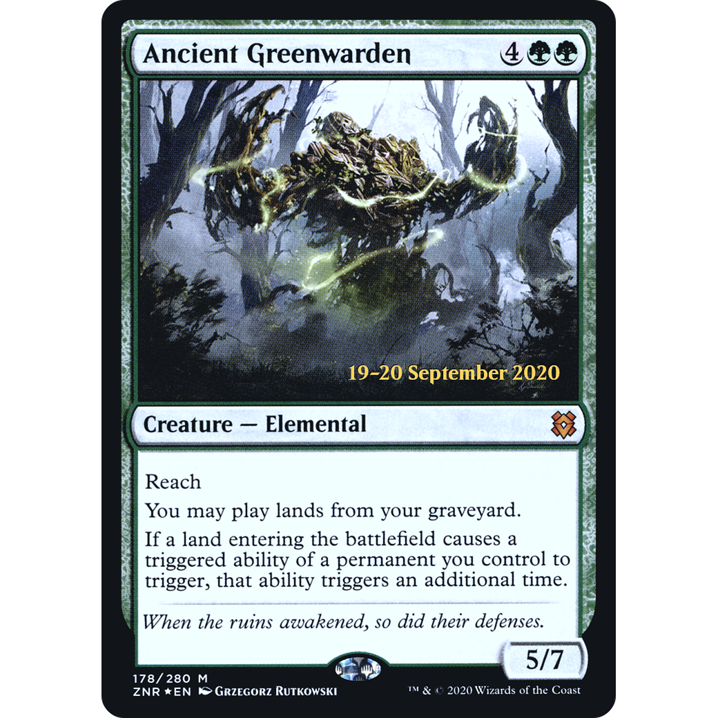 Ancient Greenwarden (PRE-178) - Zendikar Rising Promos Foil