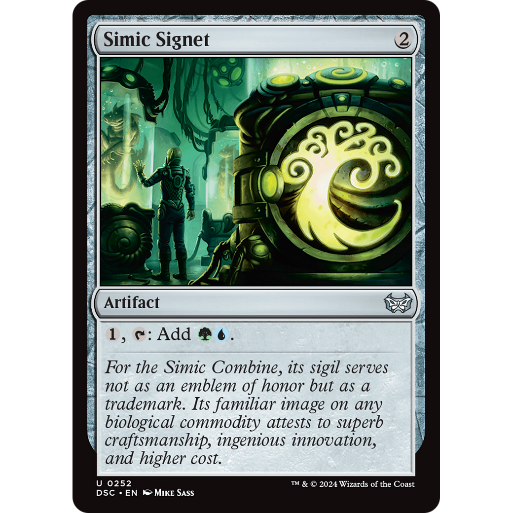 Simic Signet (DSC-252) - Duskmourn: House of Horror Commander