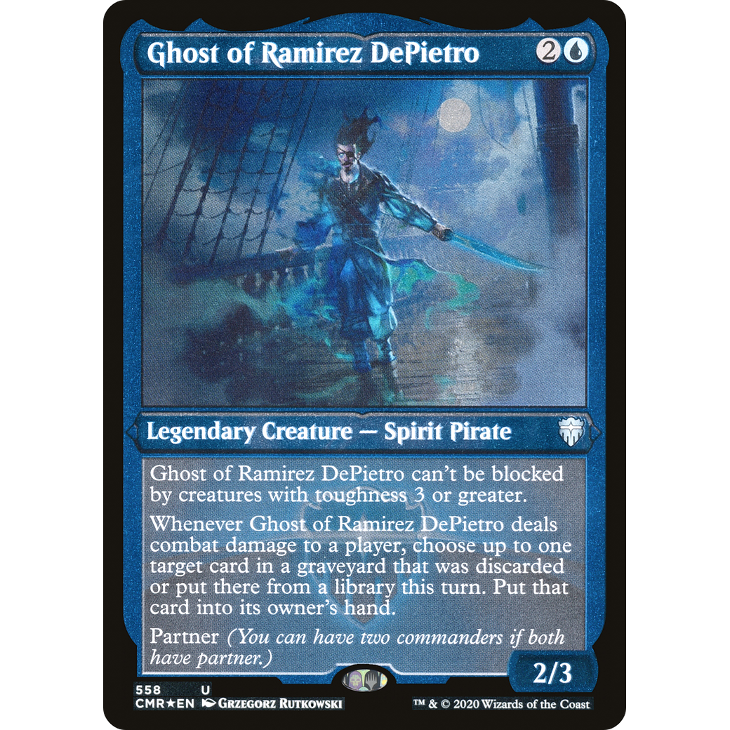 Ghost of Ramirez DePietro (Foil Etched) (CMR-558) - Commander Legends Foil