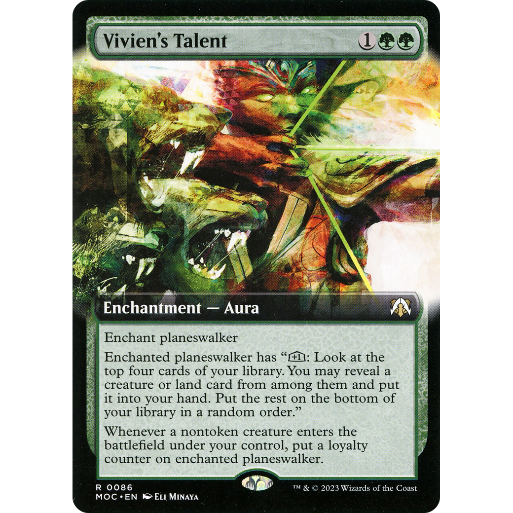 Vivien's Talent (MOC-086) - March of the Machine Commander: (Extended Art) Foil