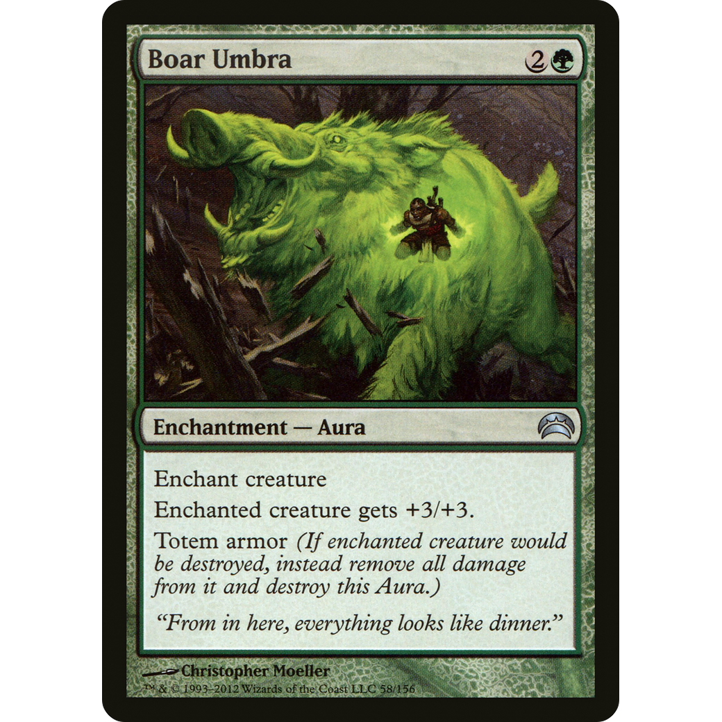 Boar Umbra (PC2-058) - Planechase 2012 Foil