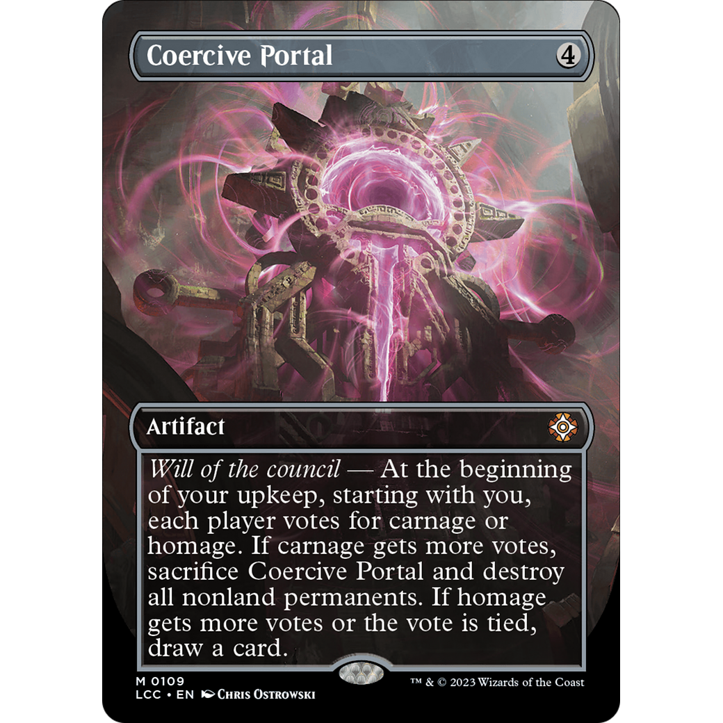 Coercive Portal (LCC-109) - The Lost Caverns of Ixalan Commander (Borderless) Foil