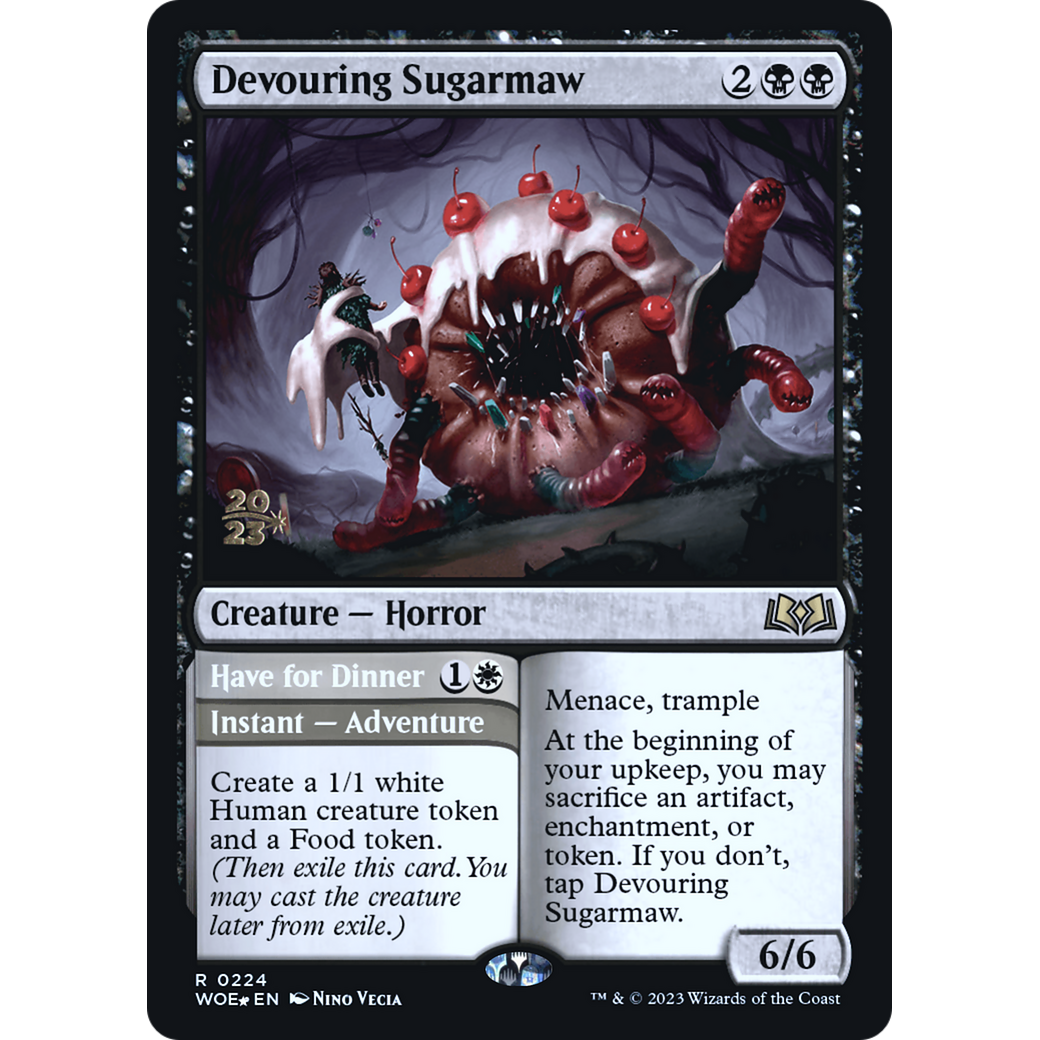 Devouring Sugarmaw // Have for Dinner (PRE-224S) - Wilds of Eldraine Promos Foil