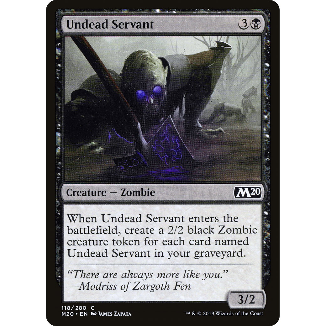 Undead Servant (M20-118) - Core Set 2020 Foil