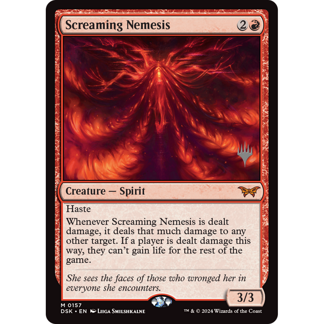 Screaming Nemesis (PPDSK-157P) - Duskmourn: House of Horror Promos Foil