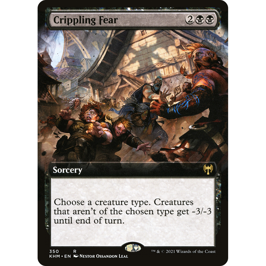 Crippling Fear (Extended Art) (KHM-350) - Kaldheim: (Extended Art)