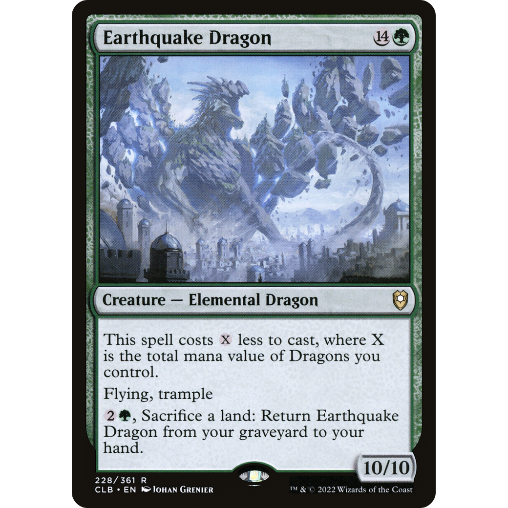 Earthquake Dragon (CLB-228) - Commander Legends: Battle for Baldur's Gate Foil