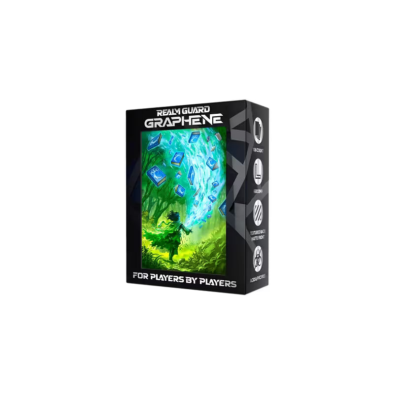 Realm Guard: Graphene Art Sleeves - Blue/Green Wizard