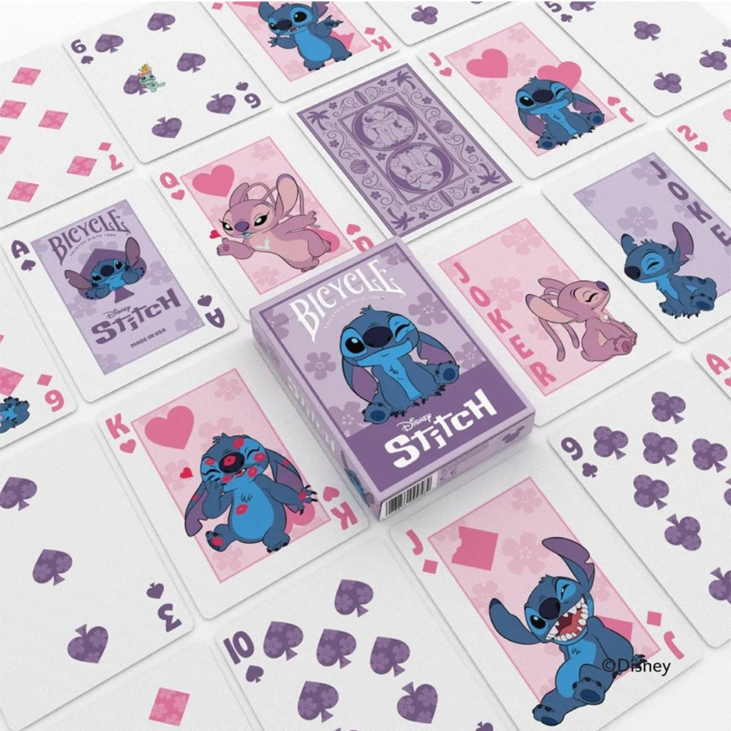 Bicycle: Disney Stitch (Purple) Playing Cards