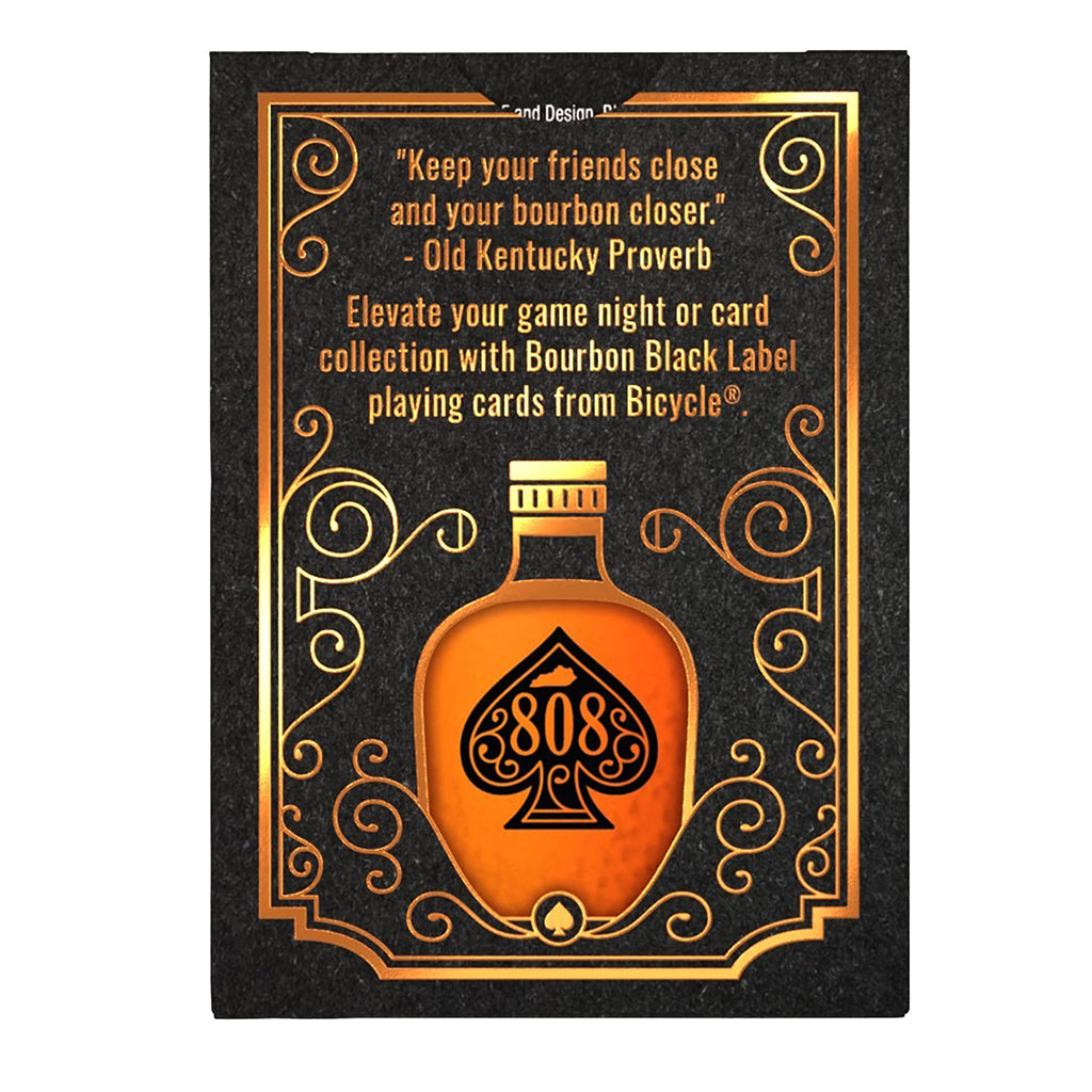 Bourbon Black Playing Cards