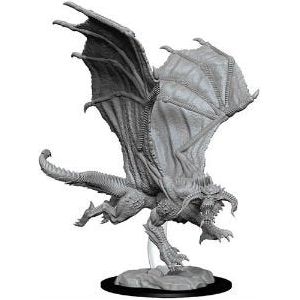 W08 Young Black Dragon Miniature