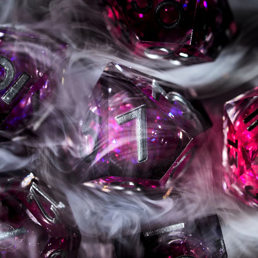 Bloodmoon 7-Piece Liquid Core Dice Set