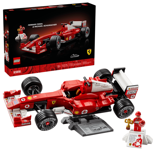 [REBOXED] LEGO® Icons: Ferrari F2004 & Michael Schumacher [11375]