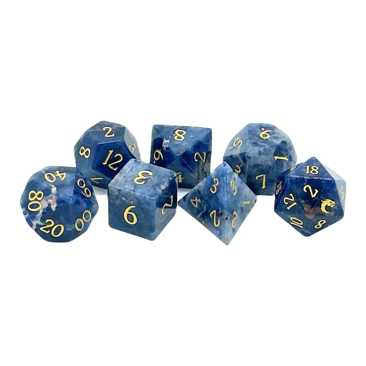 Bluestone 7-set Gemstone Dice