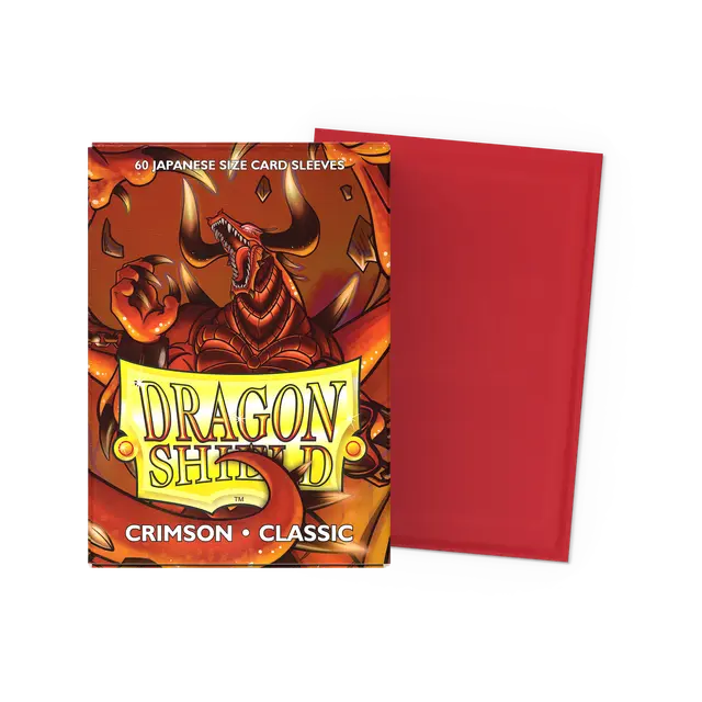 Dragon Shield: Classic Crimson Japanese Size 60ct Sleeves