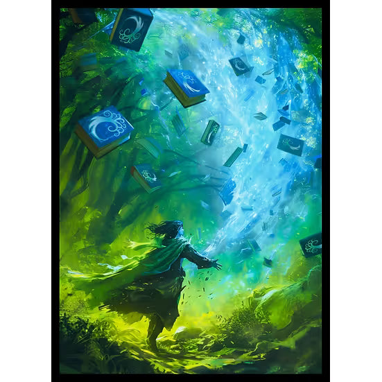 Realm Guard: Art Sleeves - Blue/Green Wizard
