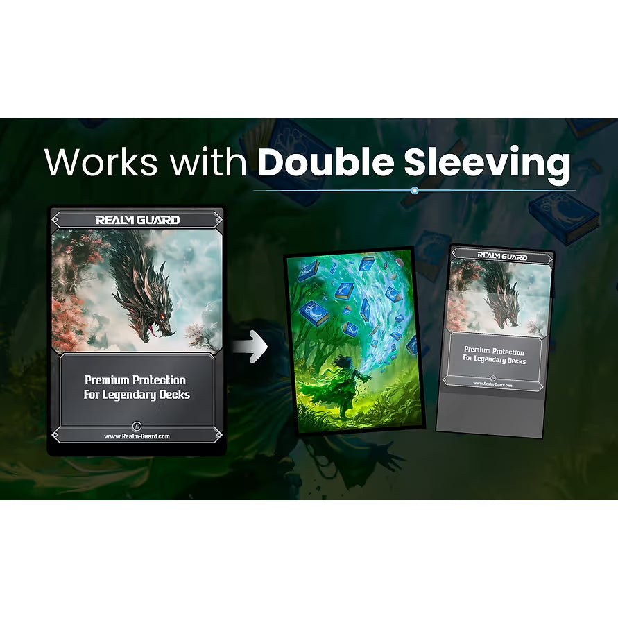 Realm Guard: Art Sleeves - Blue/Green Wizard