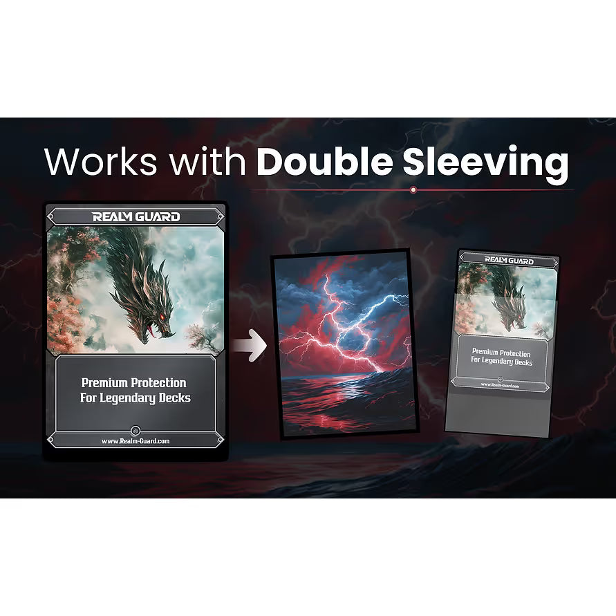 Realm Guard: Art Sleeves - Blue/Red Storm