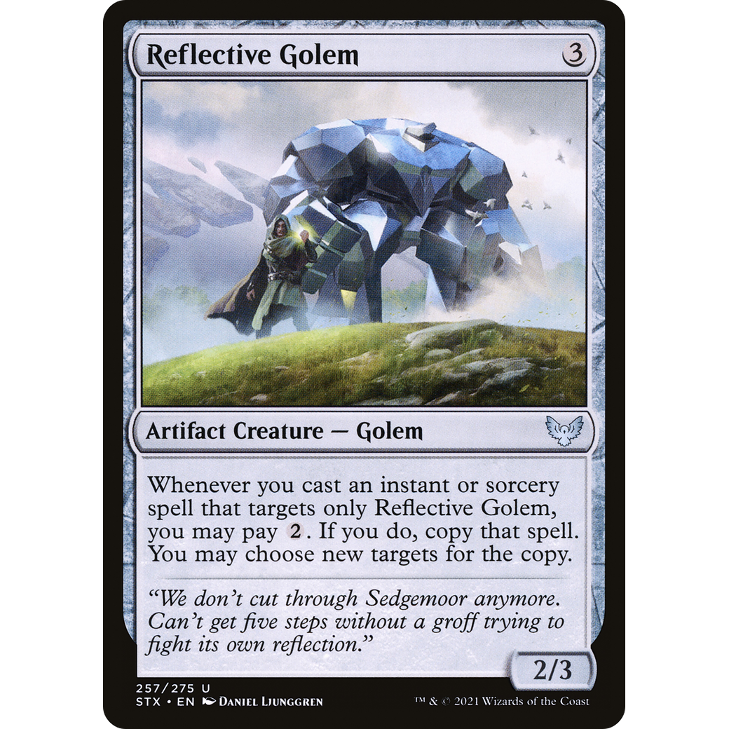 Reflective Golem (STX-257) - Strixhaven: School of Mages Foil