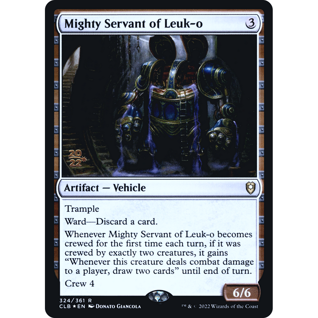 Mighty Servant of Leuk-o (PRE-324S) - Battle for Baldur's Gate Promos Foil
