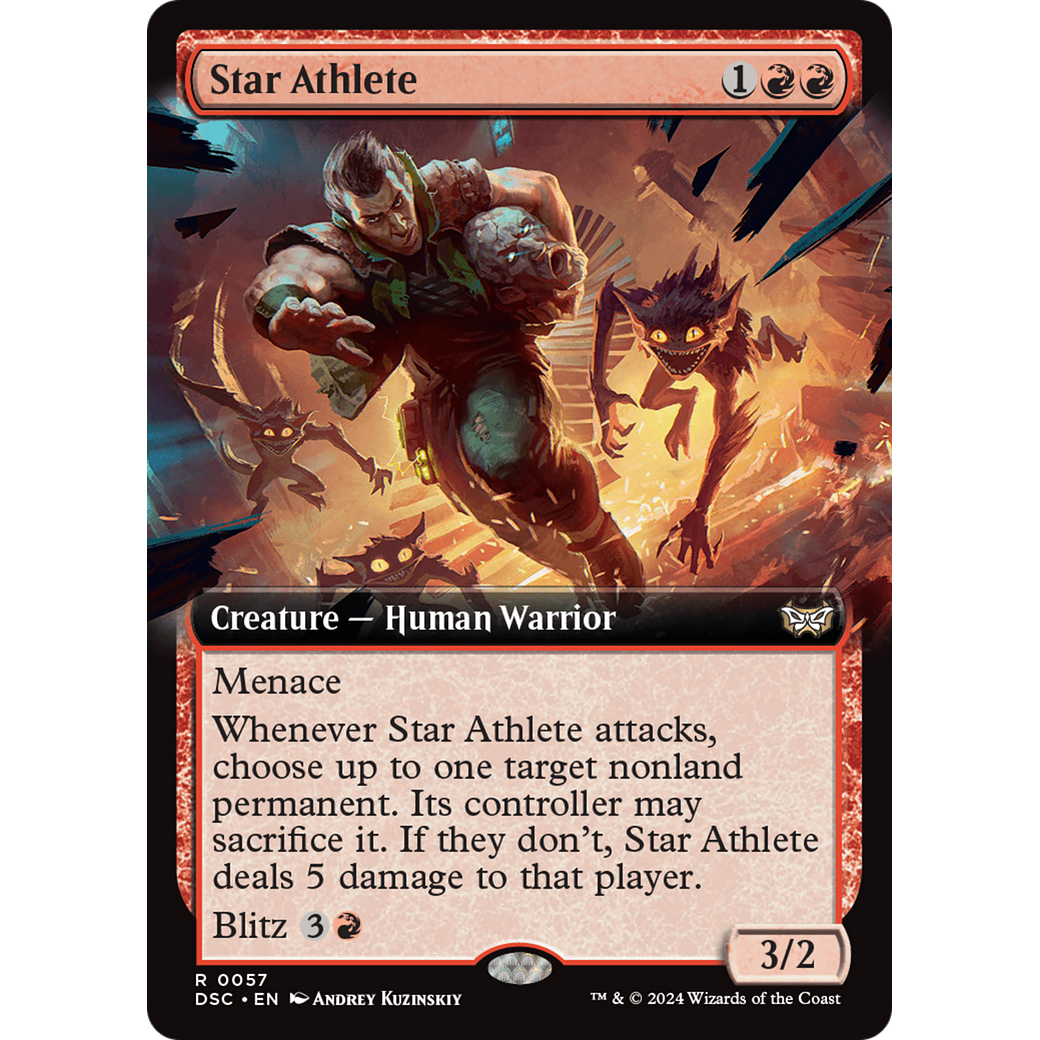 Star Athlete (DSC-057) - Duskmourn: House of Horror Commander: (Extended Art)