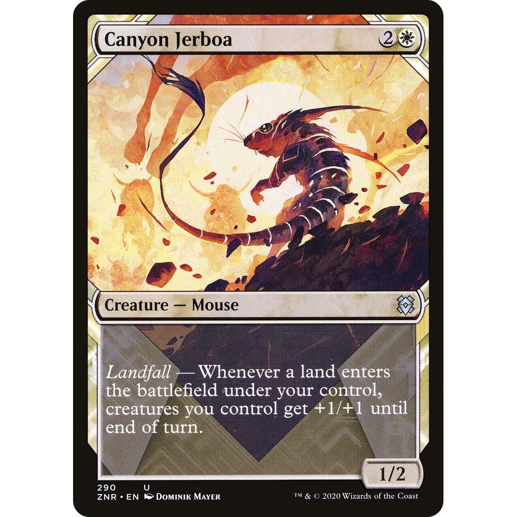 Canyon Jerboa (Showcase) (ZNR-290) - Zendikar Rising: (Showcase) Foil