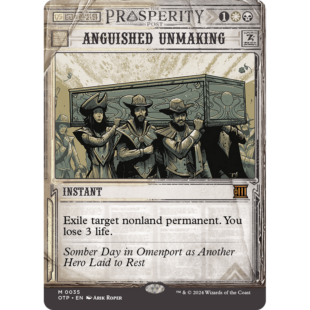 Anguished Unmaking (OTP-035) - Breaking News: (Showcase) (Borderless)