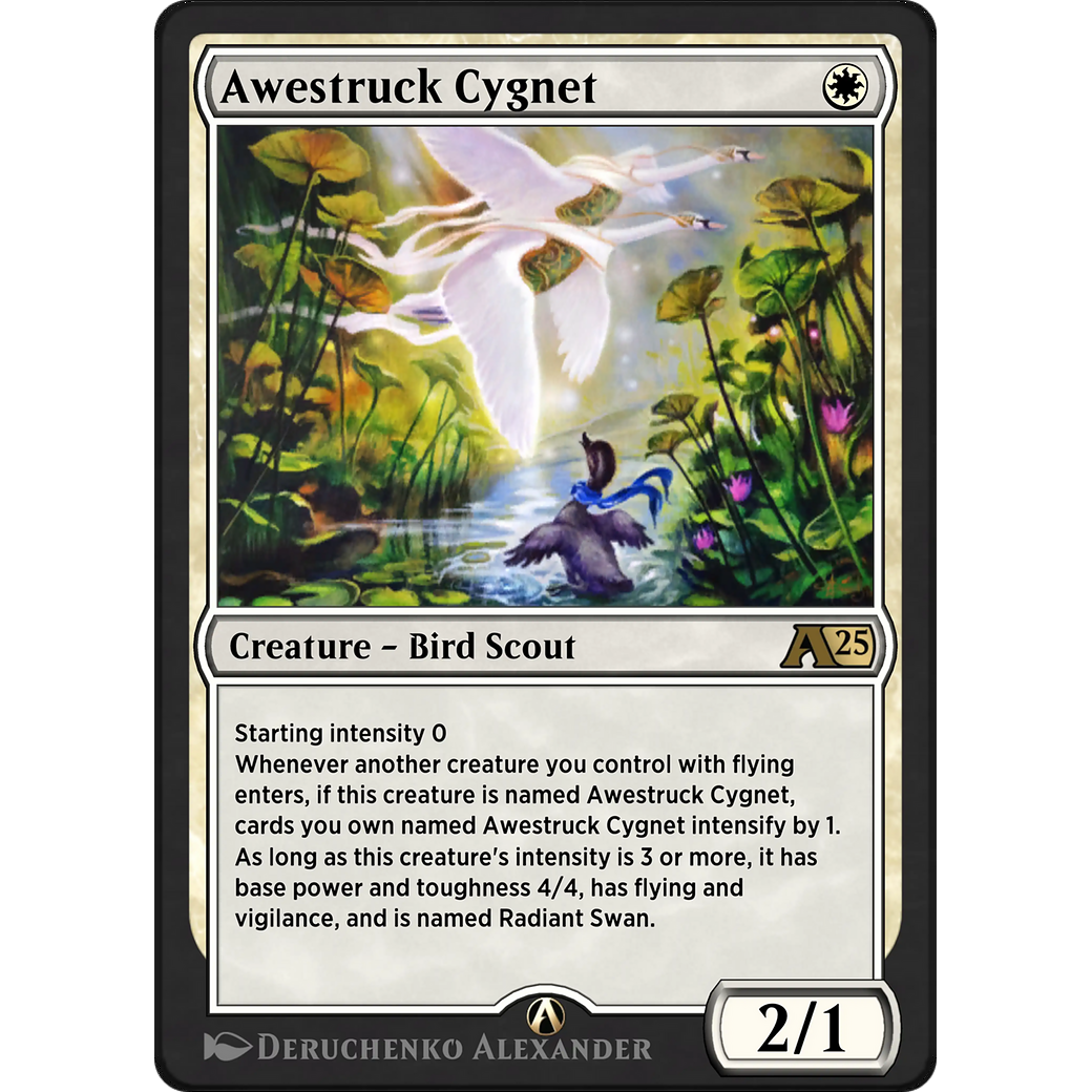 Awestruck Cygnet (YBLB-001) - Alchemy: Bloomburrow