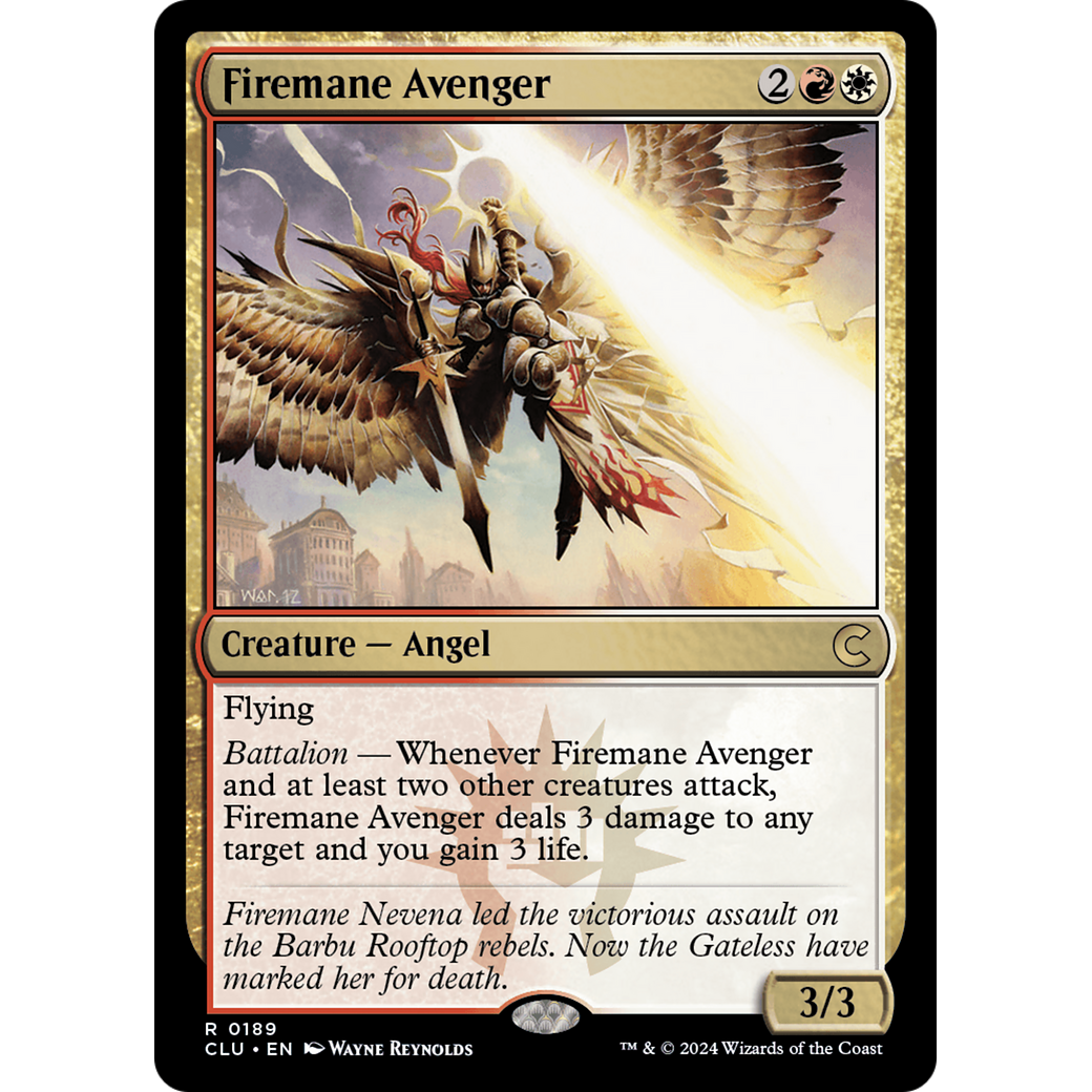 Firemane Avenger (CLU-189) - Ravnica: Clue Edition