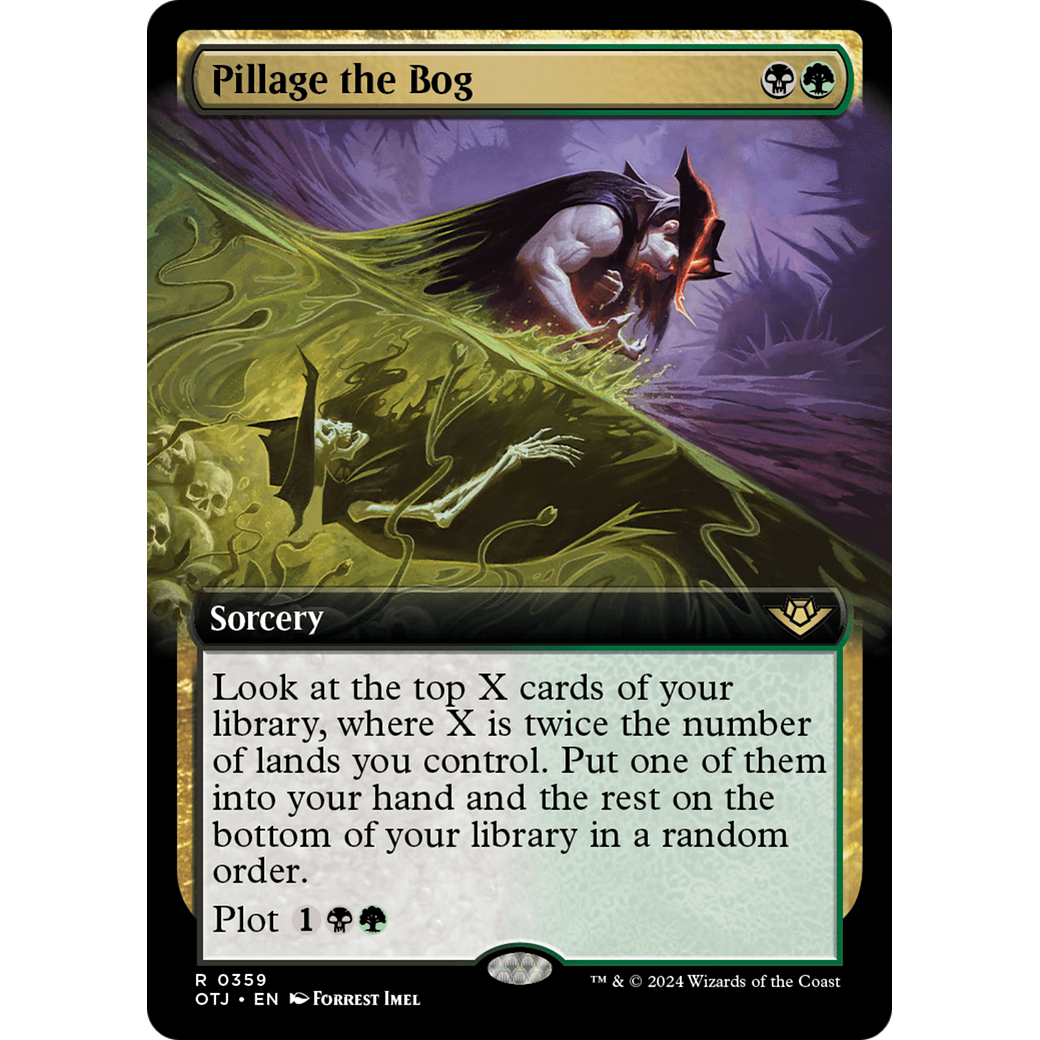 Pillage the Bog (OTJ-359) - Outlaws of Thunder Junction: (Extended Art) Foil