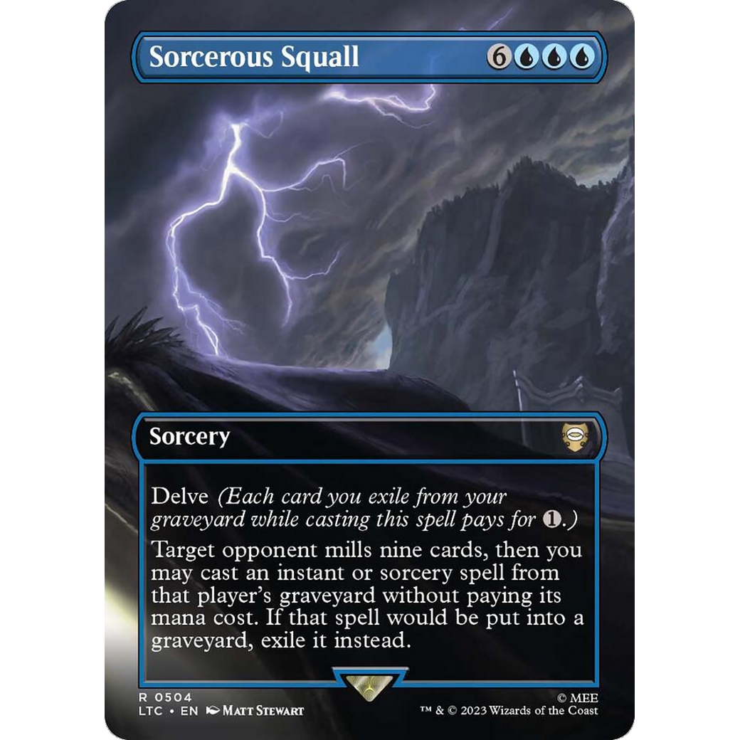 Sorcerous Squall (LTC-504) - Tales of Middle-earth Commander (Borderless) Foil
