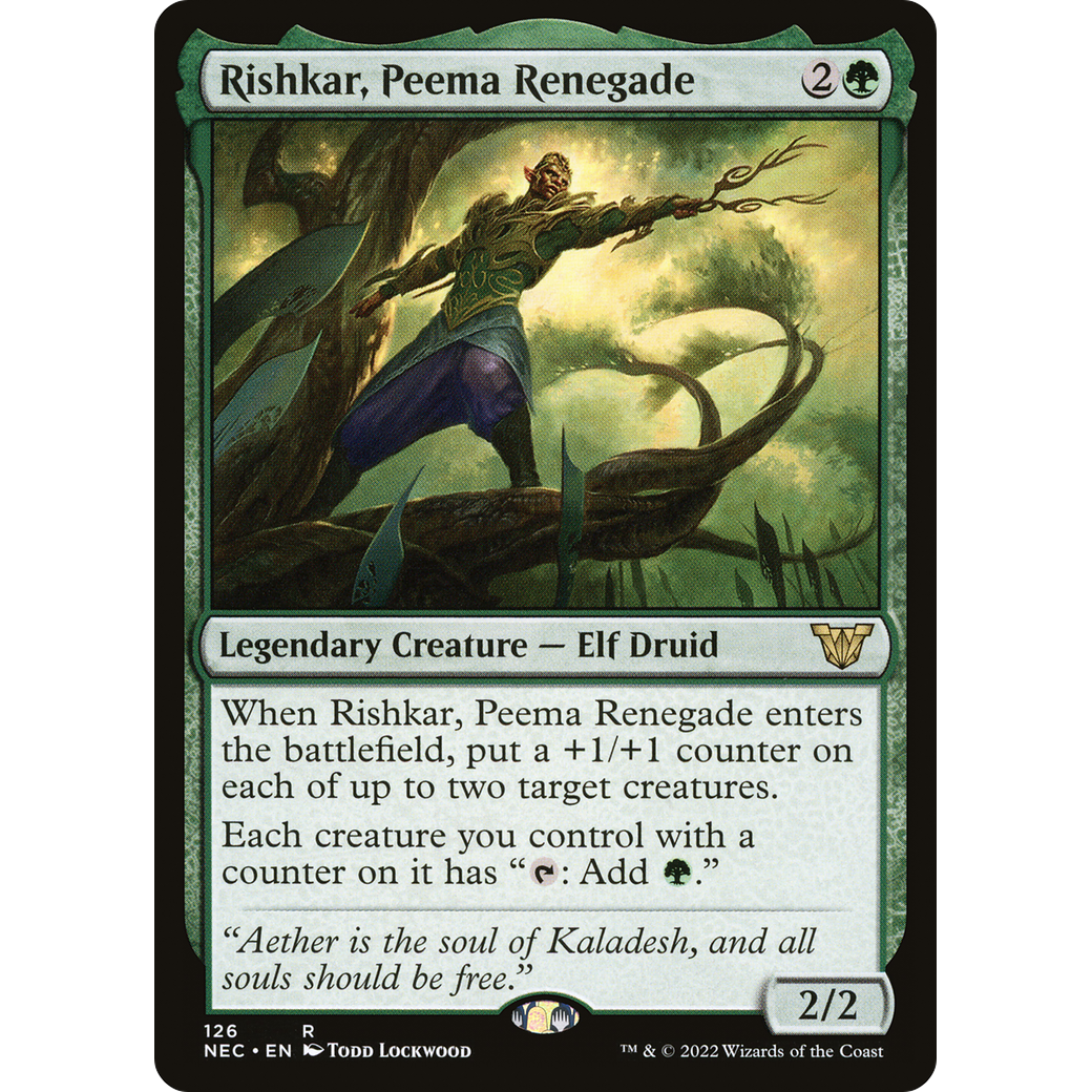 Rishkar, Peema Renegade (NEC-126) - Neon Dynasty Commander