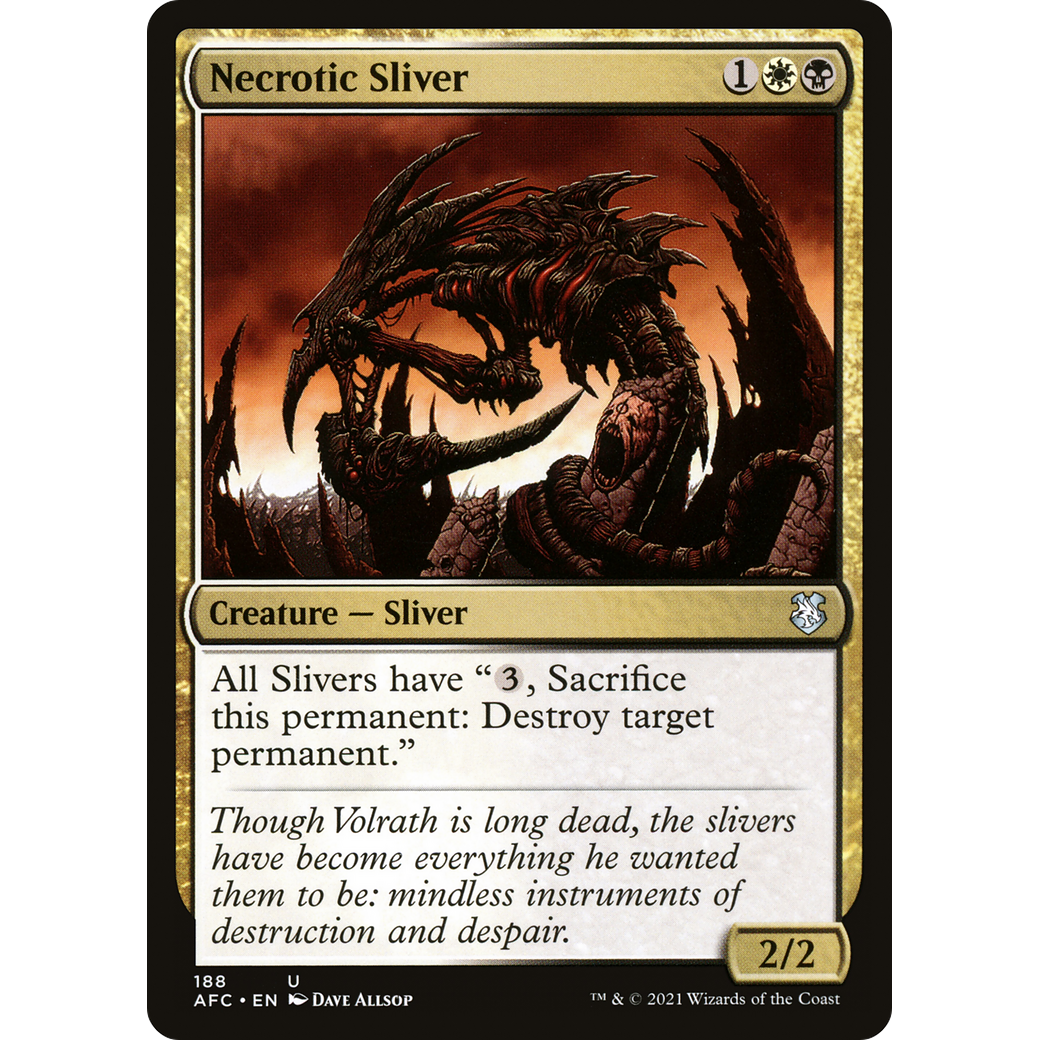 Necrotic Sliver (AFC-188) - Forgotten Realms Commander