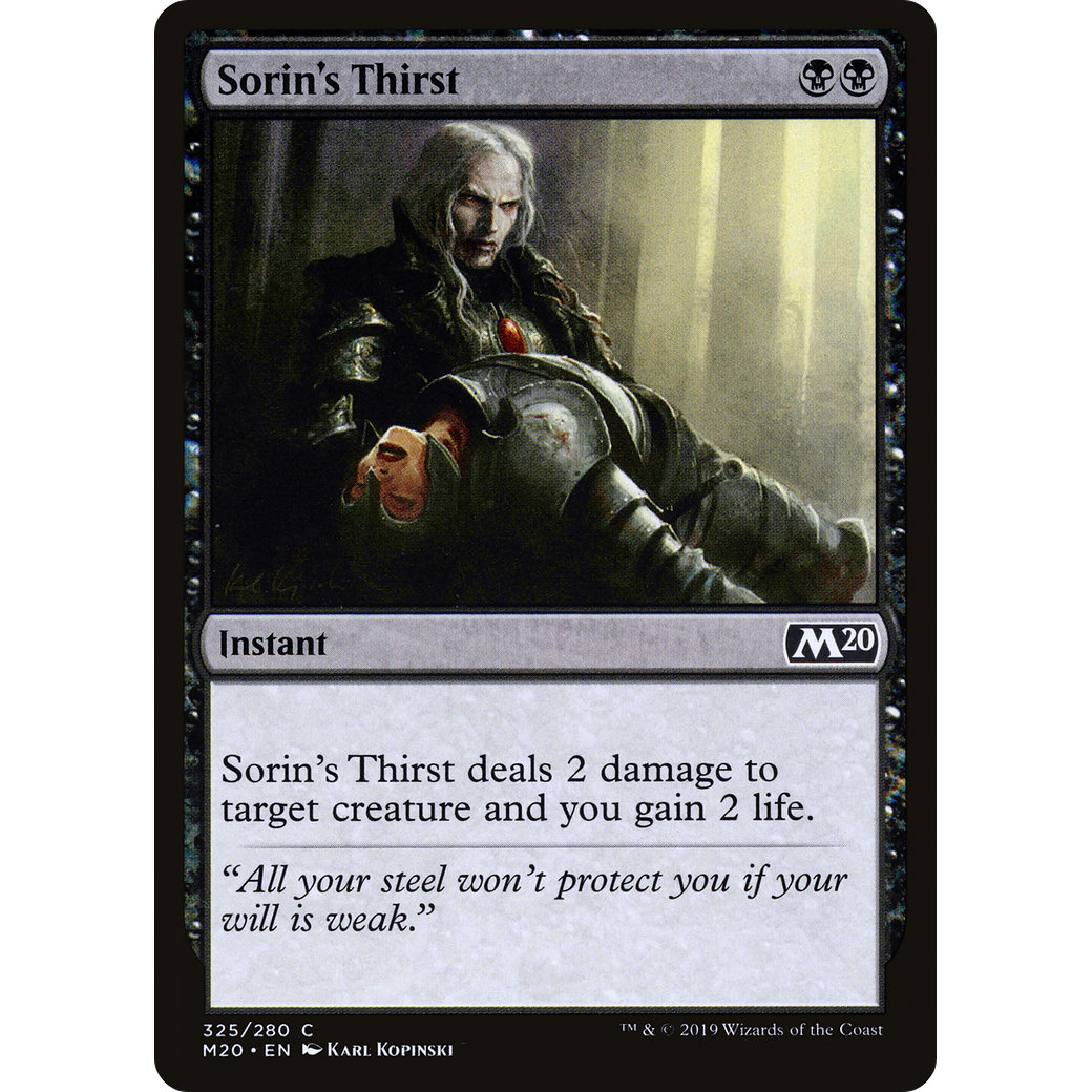 Sorin's Thirst (M20-325) - Core Set 2020